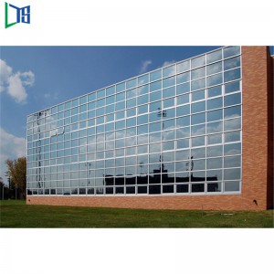 فوشان برايس مواد البناء واجهة نظام الكسوة الألومنيوم زجاج الحائط الساتر الألومنيوم